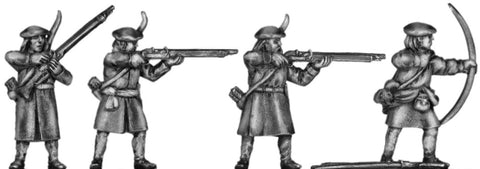 (100ECW13) 17th c. Scottish Musketeer with bow