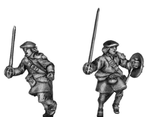 (100ECW15) 17th c. Scottish with sword