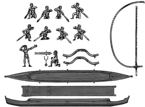 (100HAW13) Hawaiian War Canoe