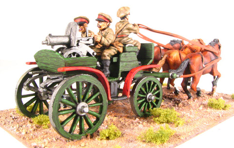 (100HBC20a) Russian three horse Tachanka/crew in cap