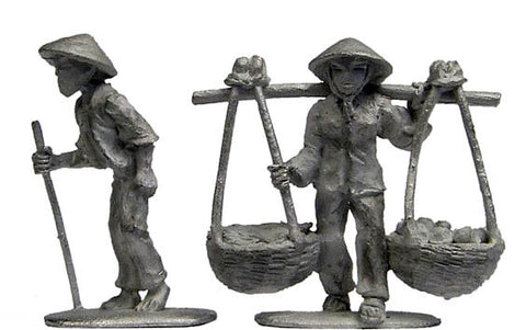 (100NAM22) Vietnamese Civilians 28mm