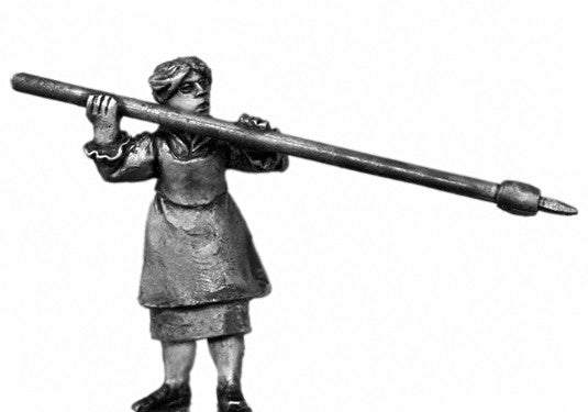 (100WFR700d) Tyrolean women with pole arm