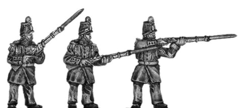 (300CMW113) French infantry in shako, firing/loading