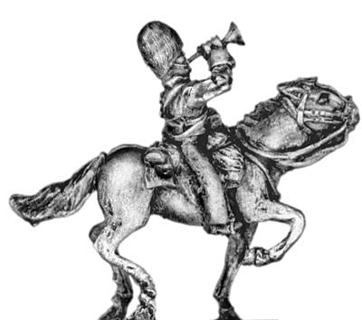 (300CMW027) Scots Grey (2nd Royal North British) Dragoon trumpeter