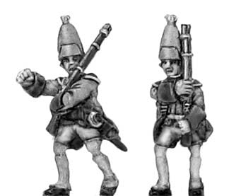 (300SYW511) Grenadier NCO, in mitre, musket & bayonet