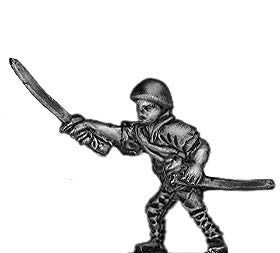 (300WWT82h) Japanese infantry Officer, advancing in helmet
