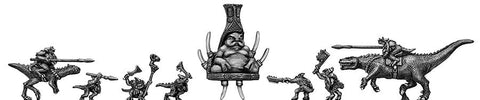 (400FAN109) Lizard Warrior Character pack