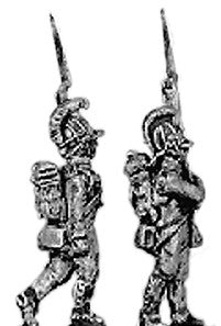 (AB-KK02) German fusilier,helmet, marching, shoulder arms