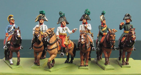 (AB-KK49) Archduke Charles and staff (6 mtd. figures)