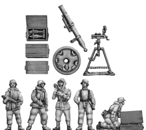 (ING38) NEW Winter 12cm Gw42 mortar & crew