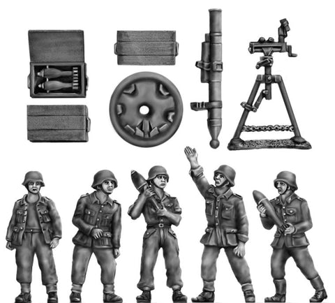 (ING37) NEW Summer 12cm Gw42 mortar & crew